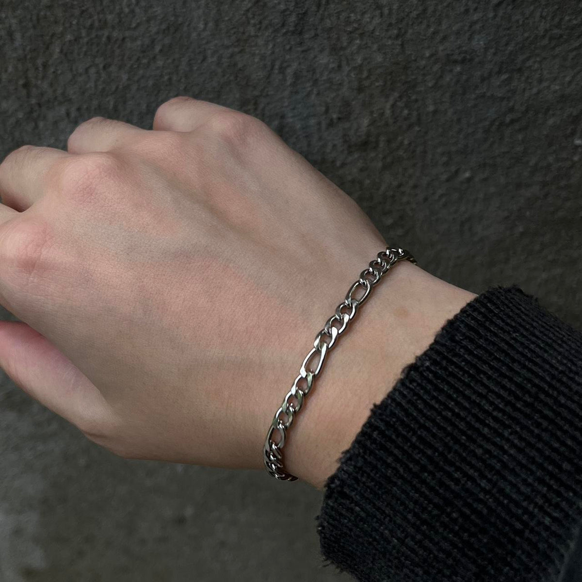 4 MM Figaro Chain Bracelet