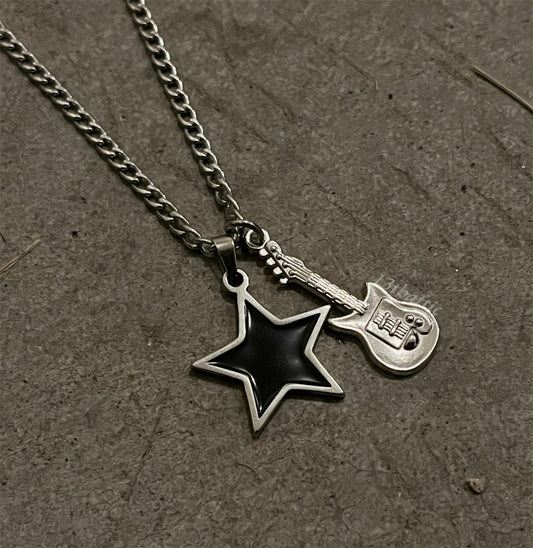 Star Guitar Necklace