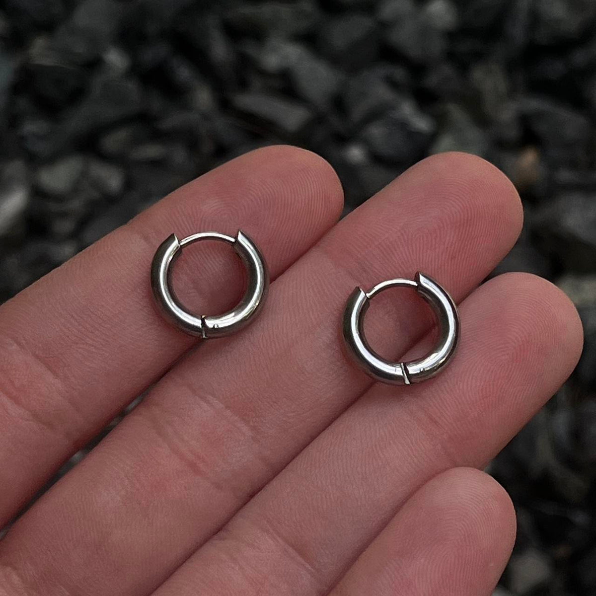 8 MM Hoop Earrings