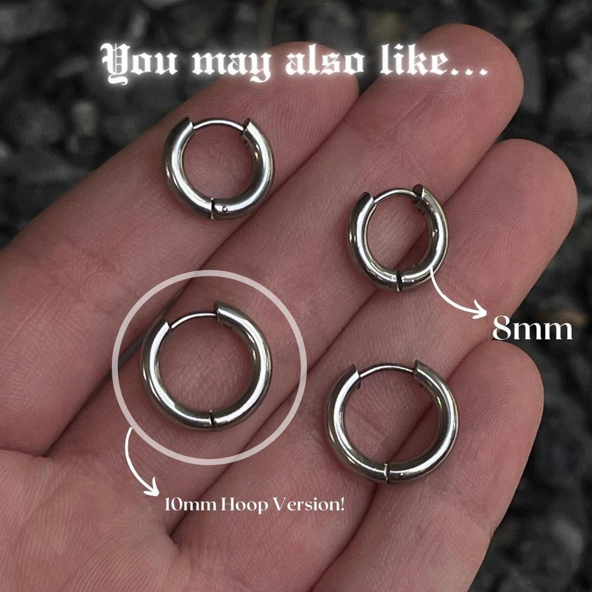 8 MM Hoop Earrings