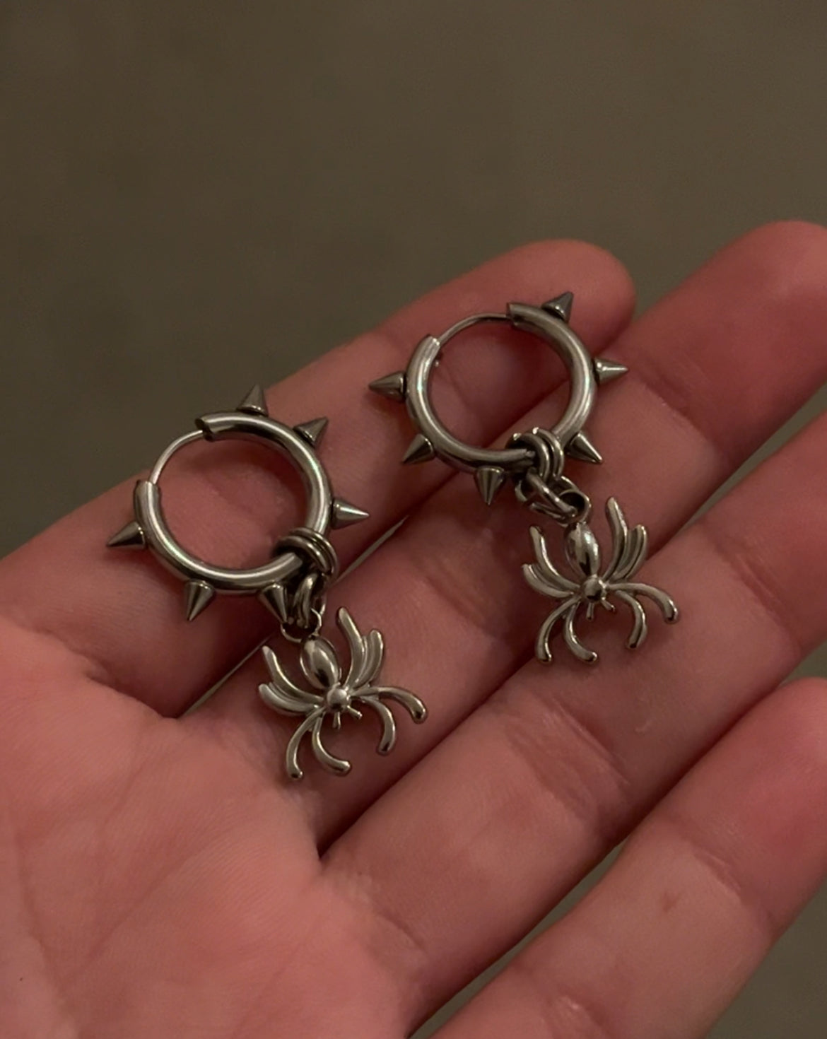 Spider Spike Hoops